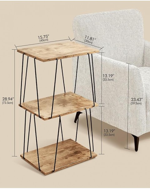 Mesa auxiliar alta, mesa auxiliar pequeña, mesa de entrada de 29 pulgadas de alto, mesita de noche para sala de estar, dormitorio y oficina