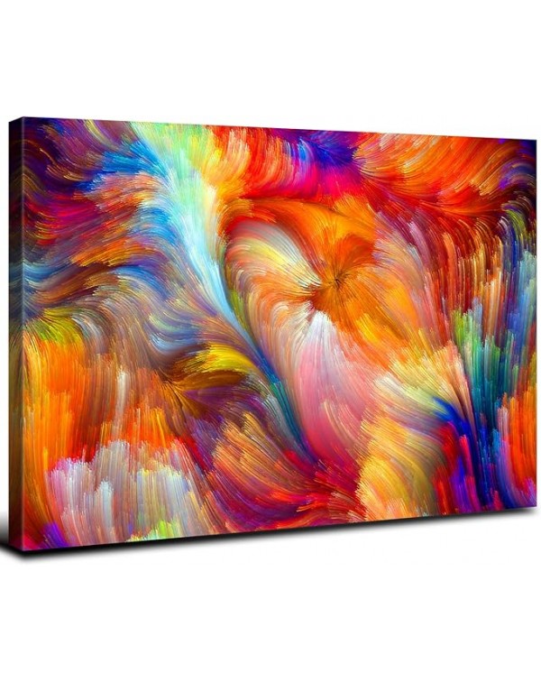 Lienzo colorido del arco iris del arte de la pared