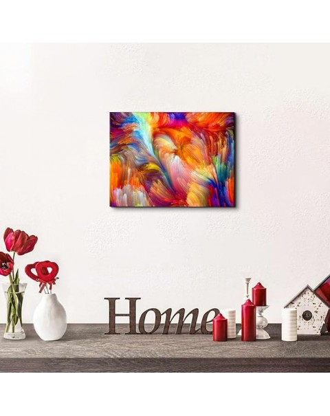  Colorful Wall Art Rainbow Canvas