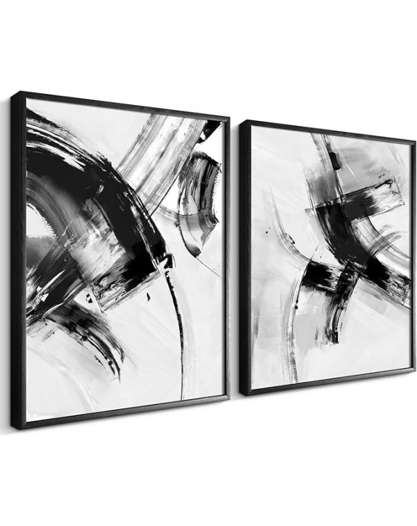 Arte de pared enmarcado abstracto para decoración...