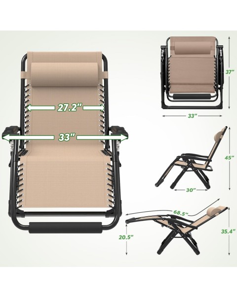 Silla de gravedad cero de gran tamaño