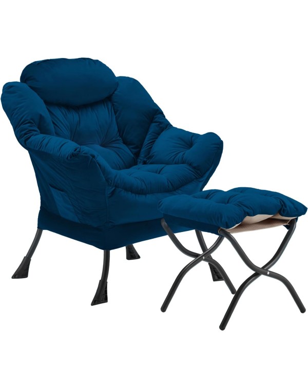 Lazy Chair with Folding Ottoman