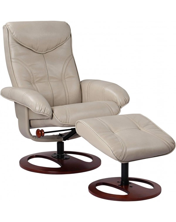 Silla con reposapiés otomano