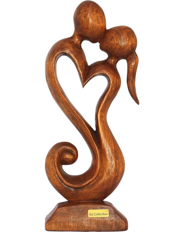  Wooden Handmade Abstract Sculpture Statue Handcra...