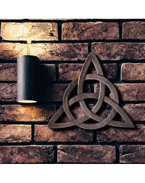 Arte de pared con nudo de Trinidad celta de resina para decoración del hogar, regalos de bautismo de comunión religiosa, iglesias