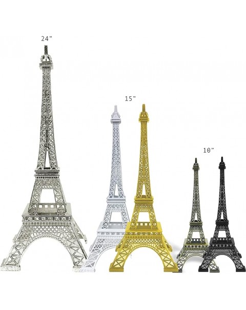  Eiffel Tower Statue Decor Alloy Metal, Black