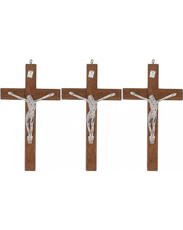Cruz de pared de madera Medalla de 5 pulgadas Sant...