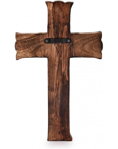 Decoración de la habitación del hogar de la iglesia de la cruz de la pared de madera hecha a mano