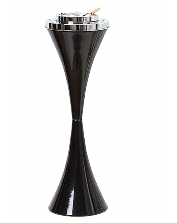 Floor Standing Ash Tray with Lid Stainless Steel C...