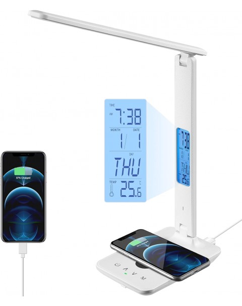 Desk Lamp with Wireless Charger