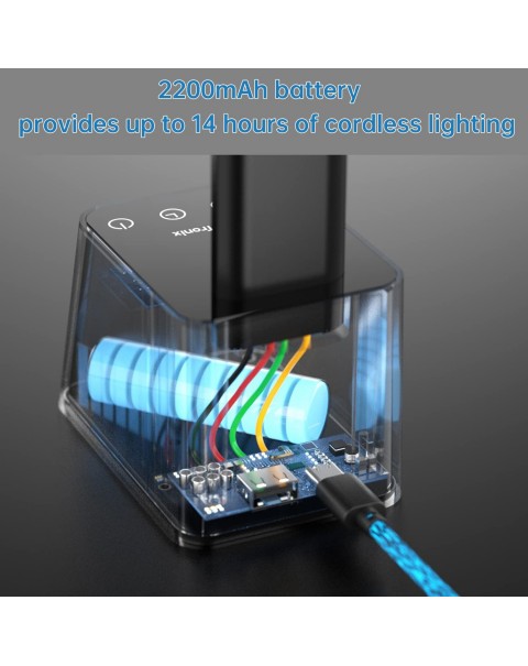 Lámpara de escritorio LED inalámbrica recargable