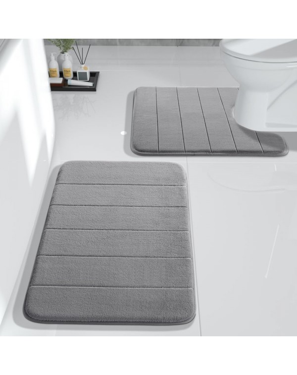 Memory Foam Bath Mat Set