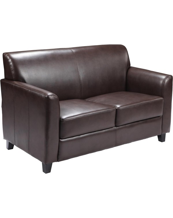 Brown LeatherSoft Loveseat