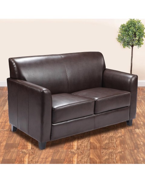 Brown LeatherSoft Loveseat