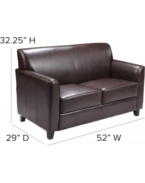 Brown LeatherSoft Loveseat