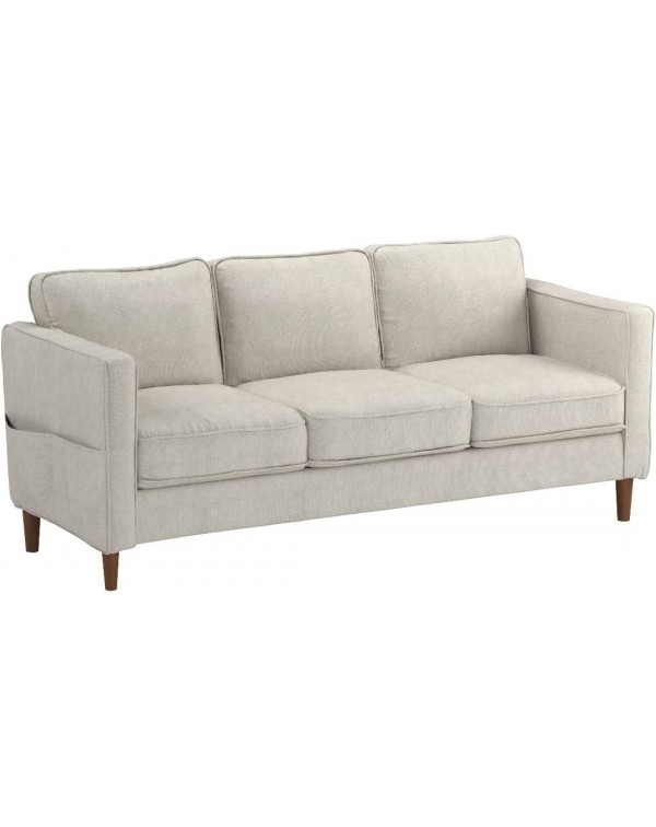 Modern Linen Fabric Loveseat