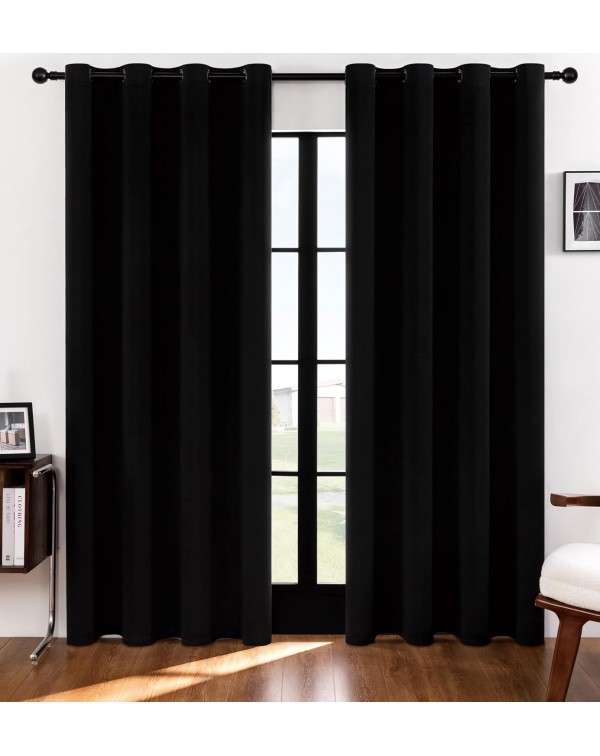 Cortinas opacas para sala de estar.