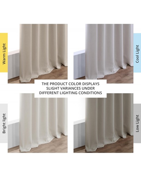 Colección de cortinas oscurecedoras de habitación de lino sintético liso