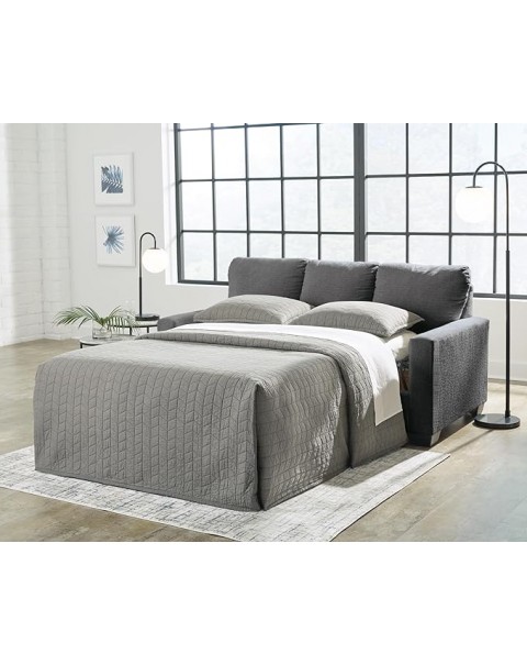 Casual 2-in-1 Sofa Sleeper with Folding Memory Foam Mattress